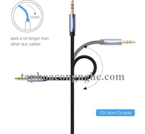 Ugreen 10688 3M màu Xanh Cáp âm thanh 2 đầu 3.5mm dương AV112 30010688